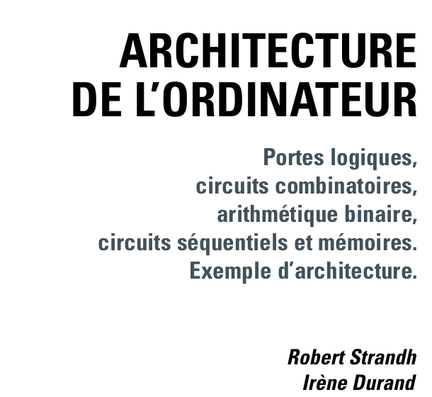 Couverture de Architecture des Ordinateurs