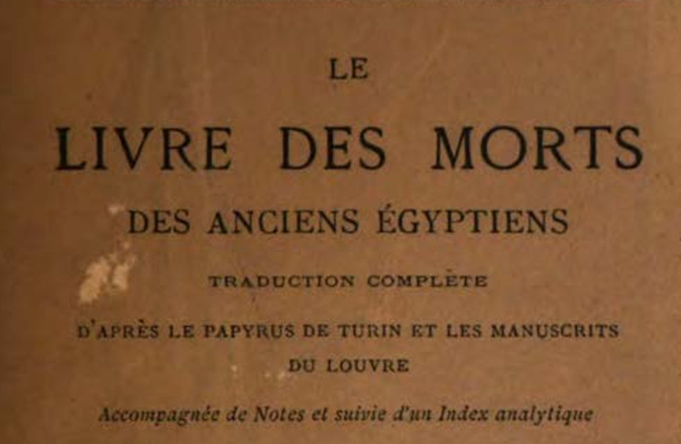 Couverture de Livre des morts des Egyptien